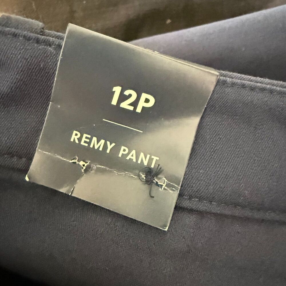 J.CREW Full-Length Remy Wide-Leg Pant 12P Navy Blue Slant Pockets NWT B87 - Picture 5 of 6